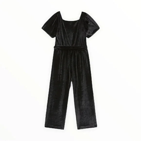 ZARA Kids | Black | VELVET JUMPSUIT - Picture 2 of 5